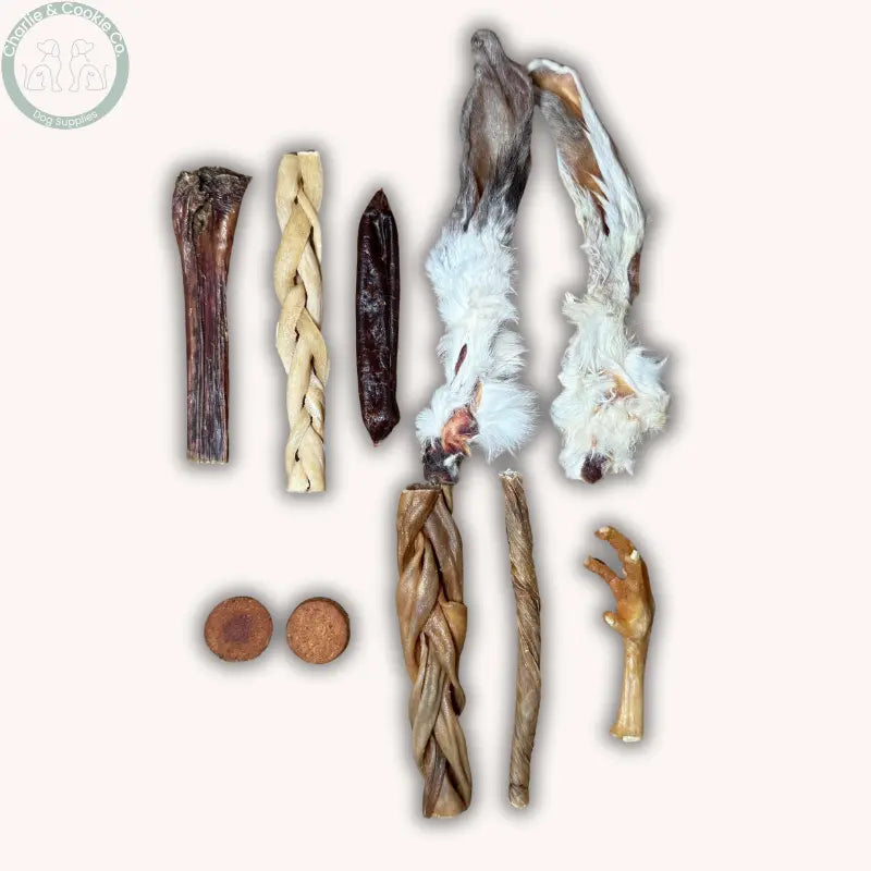 C&amp;C Natural Dog Treat Variety Pack | 10 Hand-Picked Natural Treats for Dogs Charlie &amp; Cookie Co.