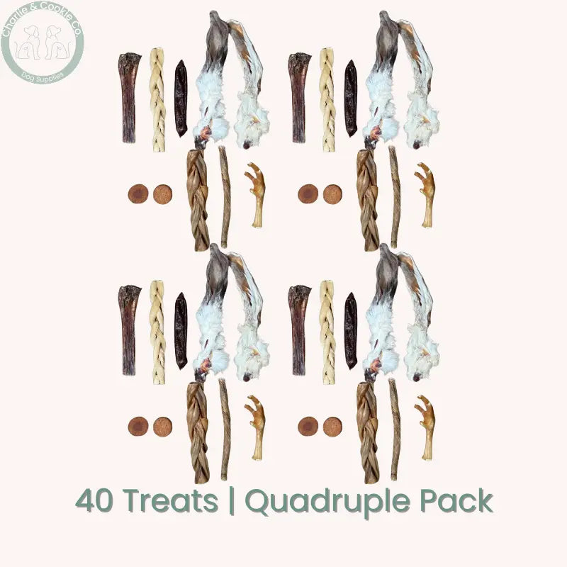 C&amp;C Natural Dog Treat Variety Pack | 10–50 Hand-Picked Natural Chews &amp; Treats Charlie &amp; Cookie Co.