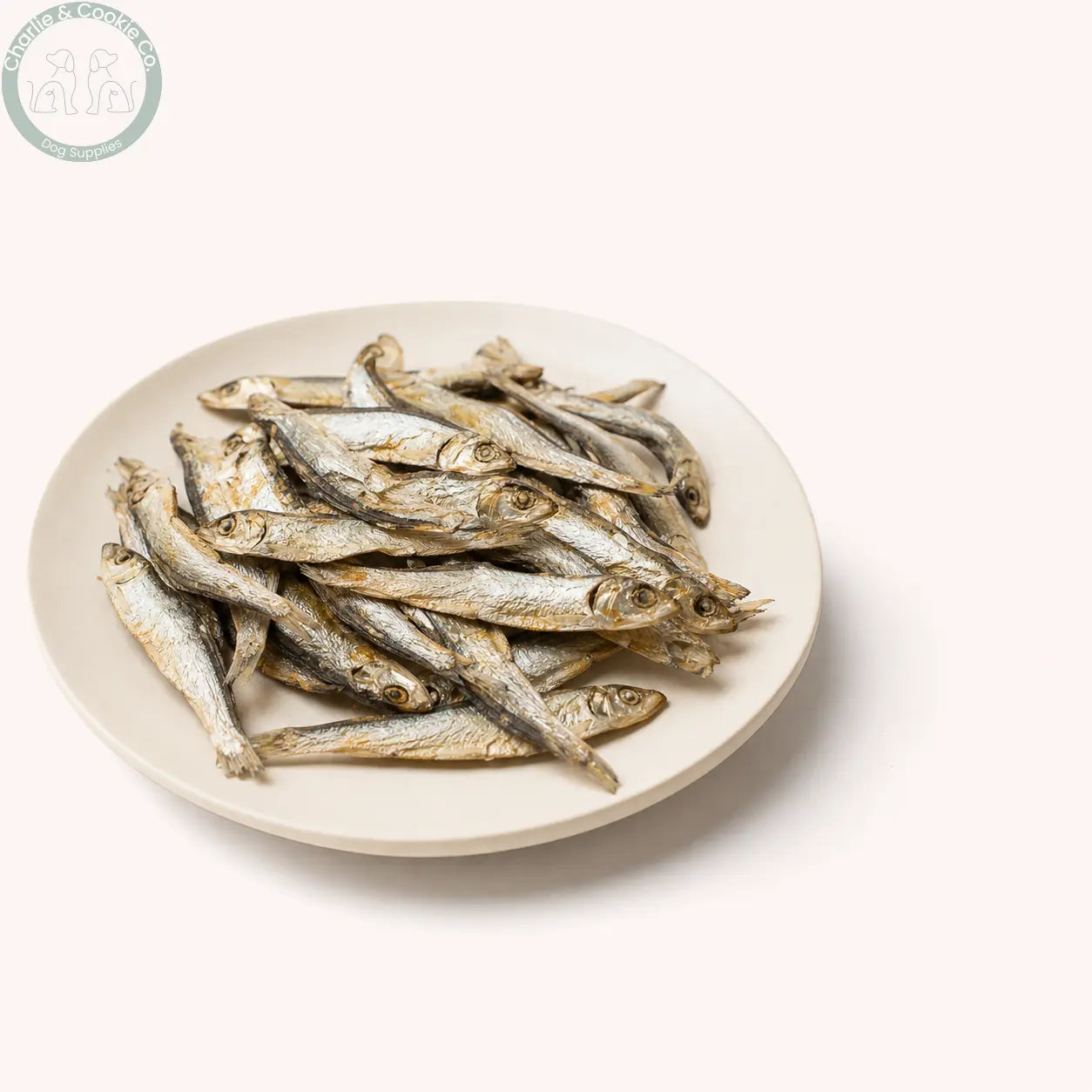 C&amp;C Premium Baltic Sprats close-up on an off-white plate