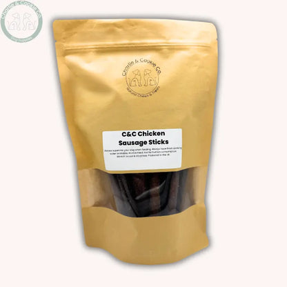 C&amp;C Sausage Sticks 15pk | Natural Dog Treats Made with Protein-Rich Meat Blends Charlie &amp; Cookie Co.
