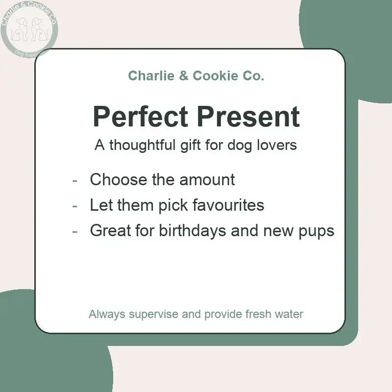 Charlie &amp; Cookie Co. e-Gift Card | Gift Voucher for Dog Lovers - Perfect Present