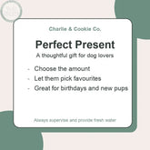 Charlie & Cookie Co. e-Gift Card | Gift Voucher for Dog Lovers - Perfect Present