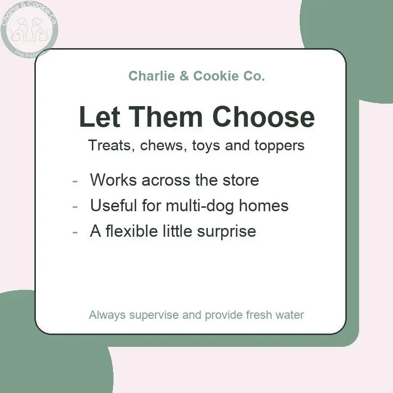 Charlie &amp; Cookie Co. e-Gift Card | Gift Voucher for Dog Lovers - Choice