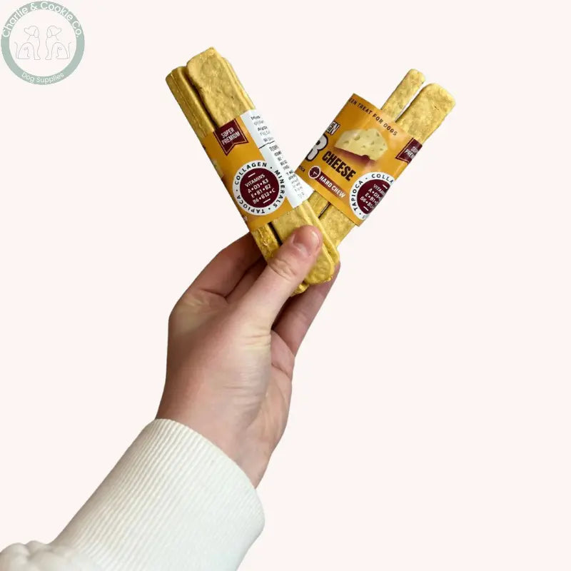 Chewllagen Bar 3 Pack 13cm dog chews in Beef, Peanut Butter or Cheese