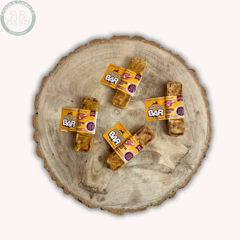 Chewllagen Bar dog chew in 13cm or 25cm, Beef, Peanut Butter or Cheese