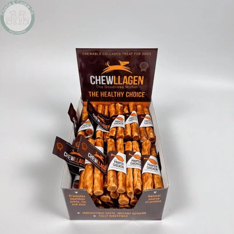 Chewllagen Medium Roll 2pk (Beef or Chicken) - Collagen-Rich, Joint &amp; Muscle Health Dog Treat - Charlie &amp; Cookie Co.