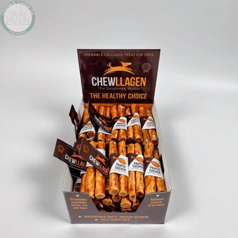Chewllagen Medium Roll 2 Pack collagen-rich dog chews in Beef or Chicken