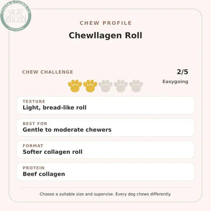 Chew Profile for Chewllagen Roll: challenge 2/5, light, bread-like roll
