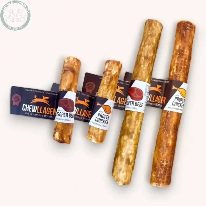 Chewllagen Roll (Beef or Chicken) - Collagen-Rich, Joint &amp; Muscle Health Dog Treat - Charlie &amp; Cookie Co.