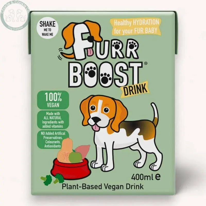 Furr Boost Drink 400ml - 6 Flavour Options - Hydration &amp; Nutrient-Rich Dog Beverage - Charlie &amp; Cookie Co.