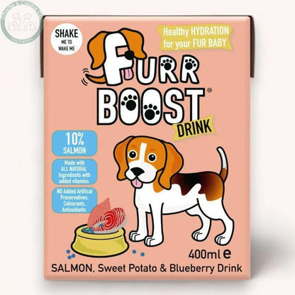 Furr Boost Drink 400ml - 6 Flavour Options - Hydration &amp; Nutrient-Rich Dog Beverage - Charlie &amp; Cookie Co.