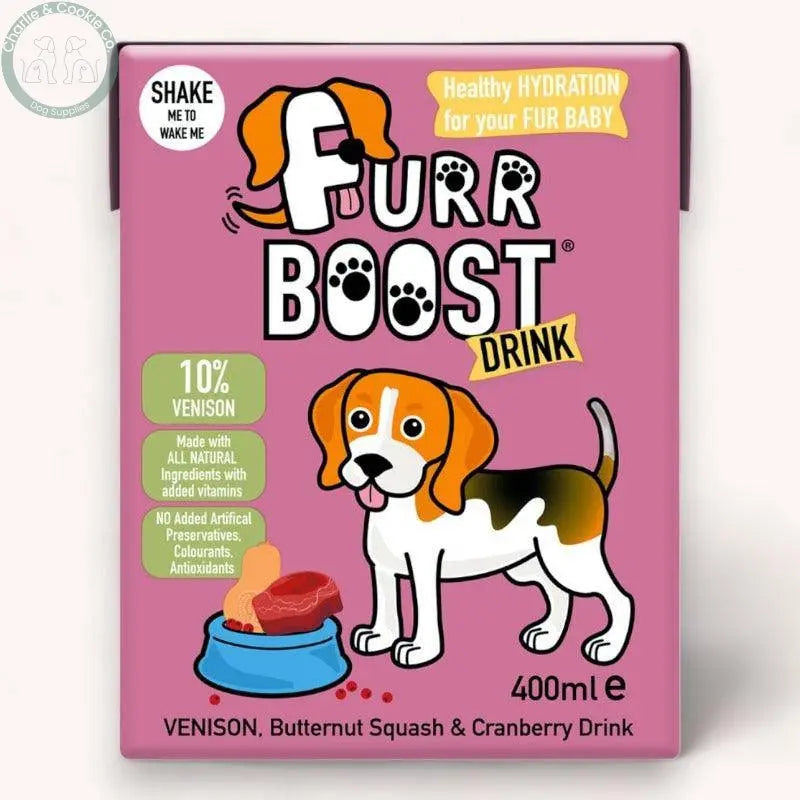 Furr Boost Drink 400ml - 6 Flavour Options - Hydration &amp; Nutrient-Rich Dog Beverage - Charlie &amp; Cookie Co.