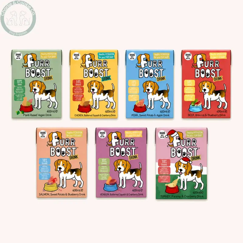 Furr Boost Drink 400ml liquid dog treat and food topper in 7 recipes