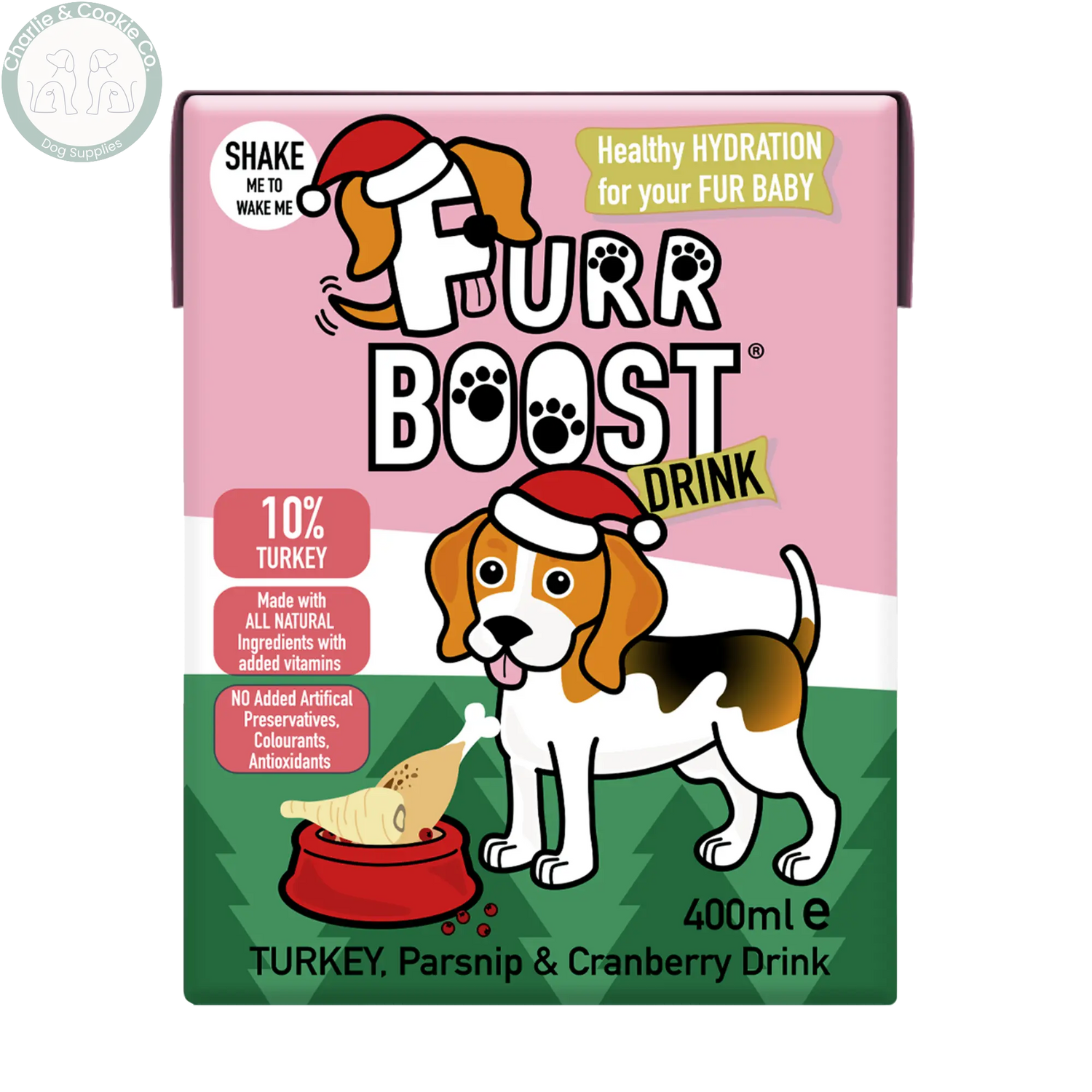 Furr Boost Turkey, Parsnip &amp; Cranberry Drink 400ml carton