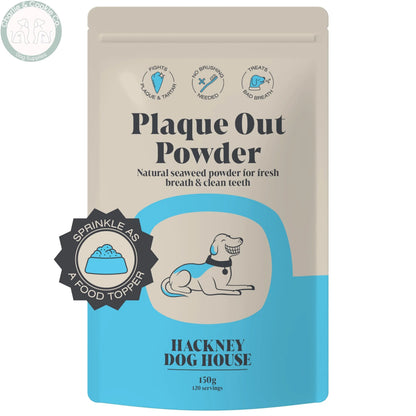 Hackney Dog House Plaque Seaweed Powder 150g | Dog &amp; Cat Topper