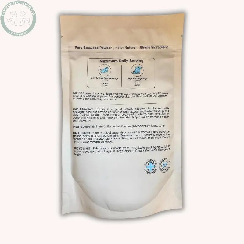 Hackney Dog House Plaque Seaweed Powder 150g dog and cat food topper