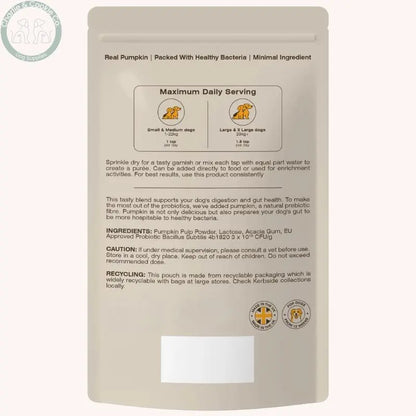 Hackney Dog House Pumpkin And Probiotics for Dogs 225g Hackney Dog House