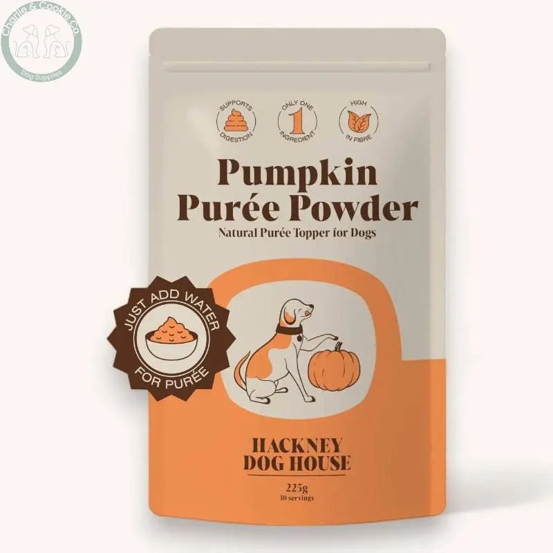 Hackney Dog House Pumpkin Powder For Dogs 225g - High-Fibre Digestive Health Supplement - Charlie &amp; Cookie Co.