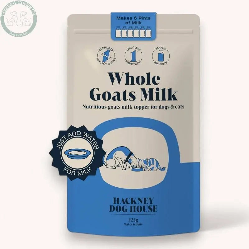 Hackney Dog House Whole Goat’s Milk 225g - Immune-Boosting, High-Nutrient Topper for Dogs and Cats - Charlie & Cookie Co.