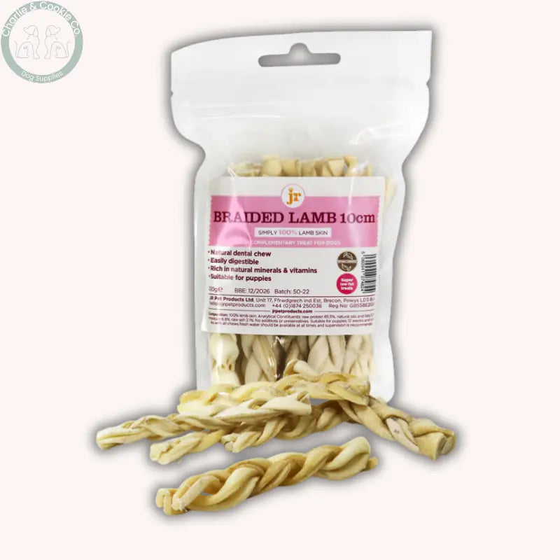 JR Pet Products Braided Lamb 10cm JR Pet Products