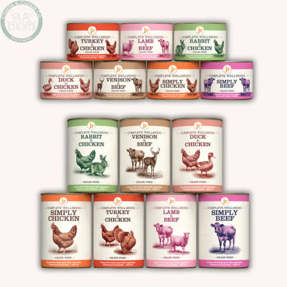 JR Pet Products Complete Wellbeing | 90% Meat Grain-Free Wet Food for Adult Dogs JR Pet Products