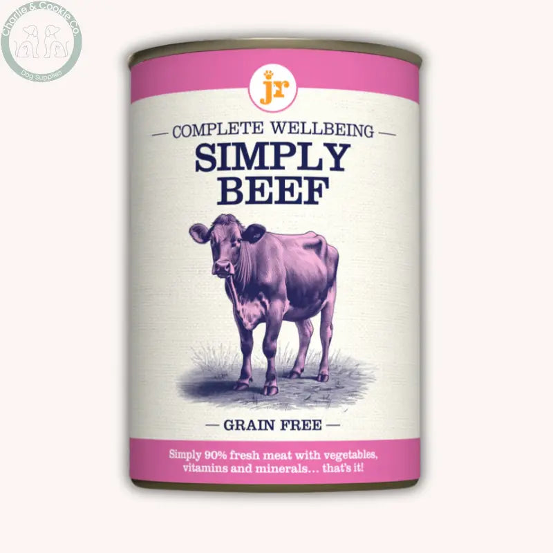 JR Pet Products Complete Wellbeing wet dog food in 200g or 400g, seven recipes