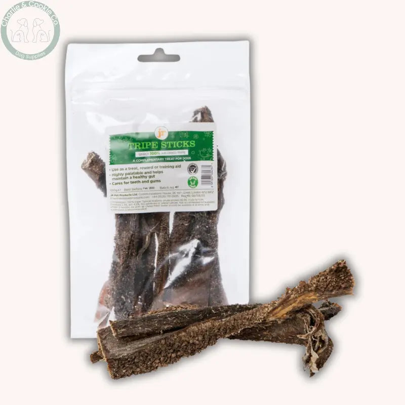 JR Pet Products Dried Beef Tripe 100g | Natural High-Protein Treat for Dogs JR Pet Products
