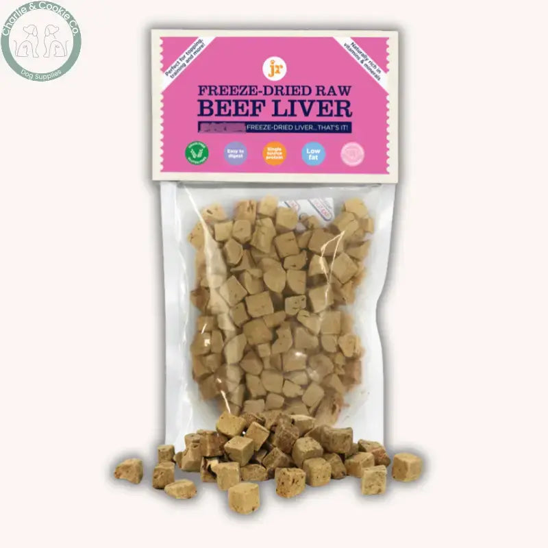 JR Pet Products Freeze-Dried Liver Treats 50g for dogs and cats, Beef, Chicken or Duck