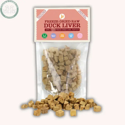 JR Pet Products Freeze-Dried Liver Treats 50g for dogs and cats, Beef, Chicken or Duck