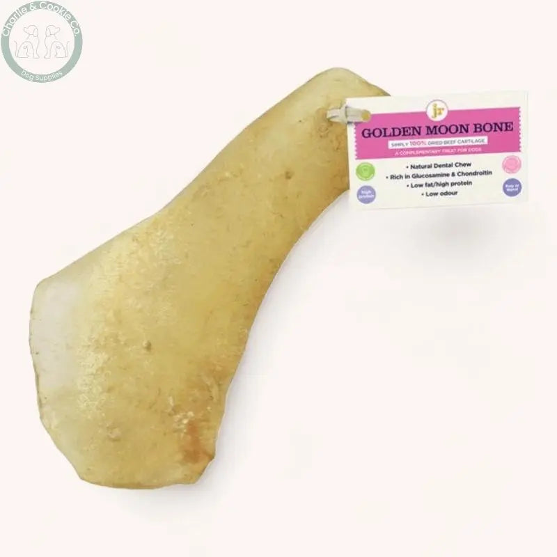 JR Pet Products Golden Moon Bone - High-Protein, Low-Fat Dog Chew - Charlie &amp; Cookie Co.