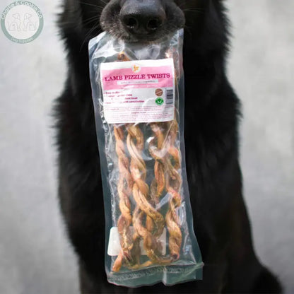JR Pet Products Lamb Pizzle Twists 100g natural dog chews