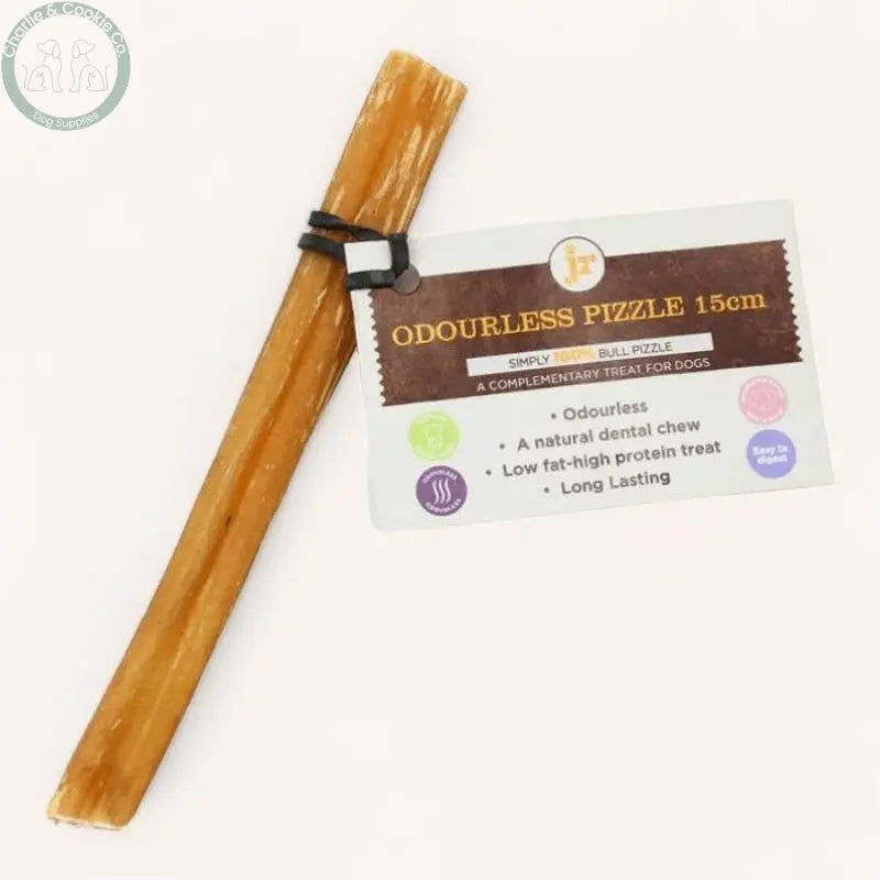 JR Pet Products Odourless Pizzle - 3 Size Options - High-Protein, Low-Fat Dog Chew - Charlie &amp; Cookie Co.