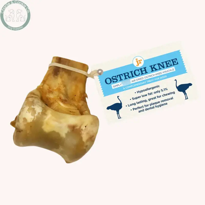 JR Pet Products Ostrich Knee Knuckle ostrich dog chew