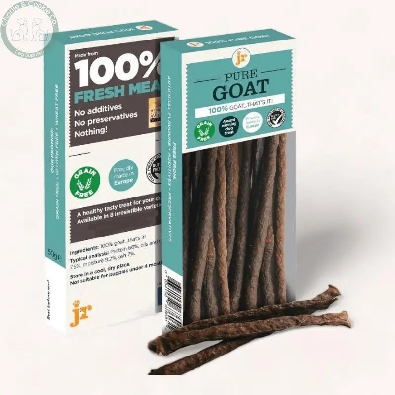 JR Pet Products Pure Meat Sticks 50g - 12 Protein Options - High-Protein, Hypoallergenic Dog Treat - Charlie &amp; Cookie Co.