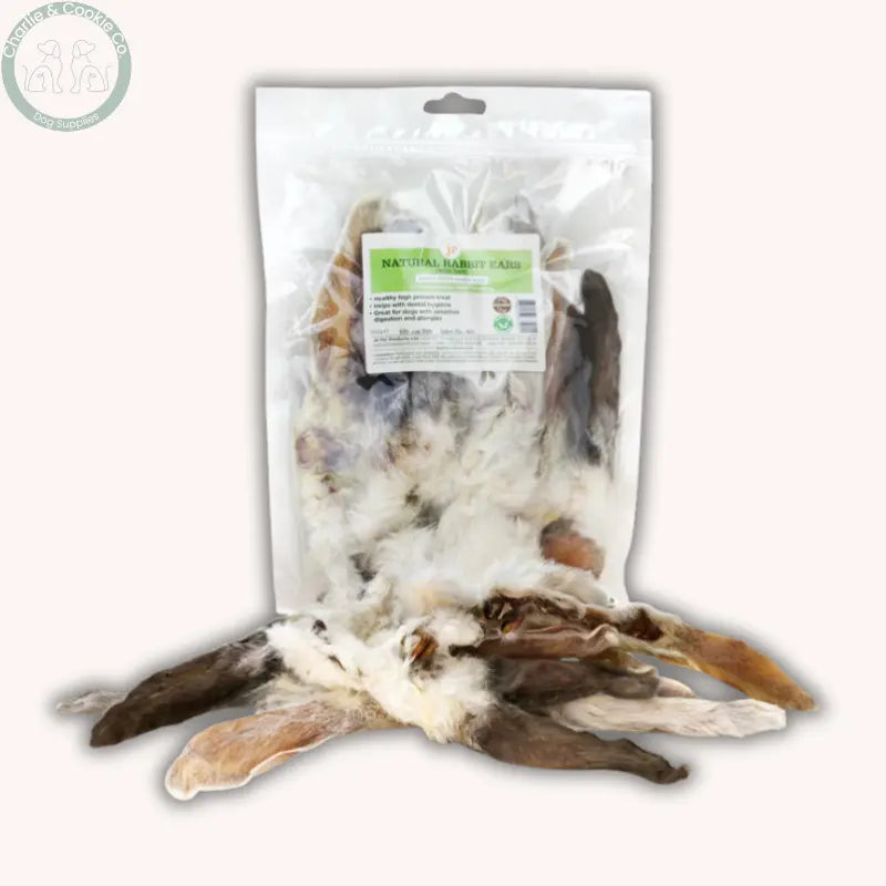 JR Pet Products Rabbit Ears with Hair 100g | Natural Hypoallergenic Dog Chew JR Pet Products