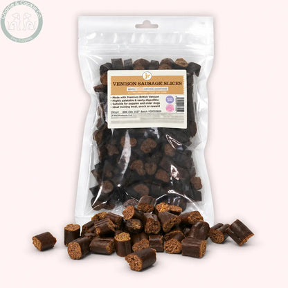 JR Pet Products Venison Sausage Slices 250g dog training treats