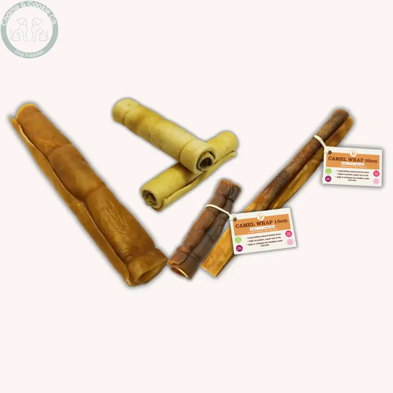 JR Pet Products Skin Wraps camel or buffalo dog chews