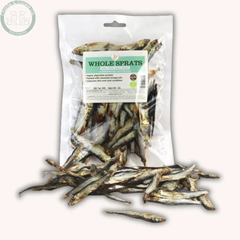 JR Pet Products Whole Jumbo Sprats - 3 Weight Options - Omega-Rich, Hypoallergenic Dog Treat JR Pet Products