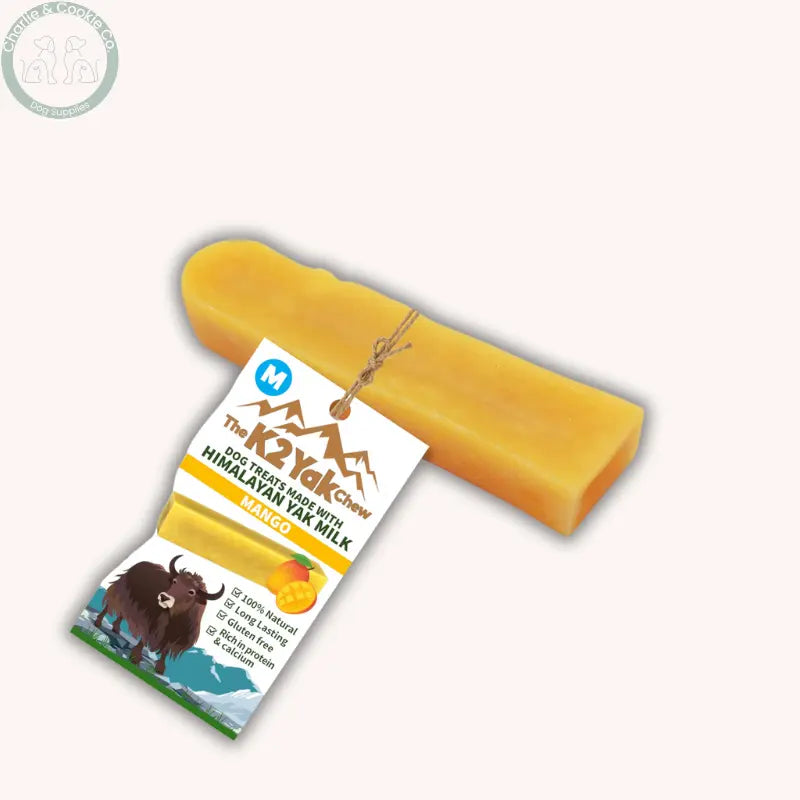 K2 Himalayan Yak Chew for Dogs in Blueberry Strawberry or Mango, Small Medium or Large