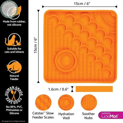 LickiMat Catster | Enrichment Slow Feeders for Cats LickiMat