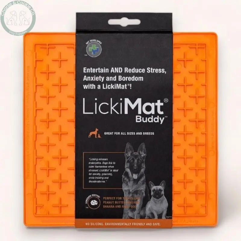 LickiMat Classic Buddy Enrichment Lick Mat for Dogs - 10 Colours - Calm, Soothe &amp; Engage - Charlie &amp; Cookie Co.