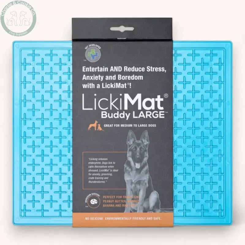 LickiMat Classic Buddy XL Enrichment Lick Mat for Dogs - 4 Colours - Anxiety Relief &amp; Slow Feeder - Charlie &amp; Cookie Co.