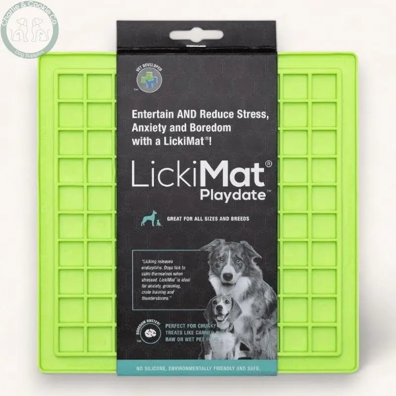 LickiMat Classic Playdate Enrichment Lick Mat for Dogs - 10 Colours - Anxiety Relief &amp; Slow Feeder - Charlie &amp; Cookie Co.