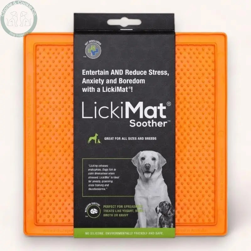 LickiMat Classic Soother Enrichment Lick Mat for Dogs - 10 Colours - Anxiety Relief &amp; Slow Feeder - Charlie &amp; Cookie Co.