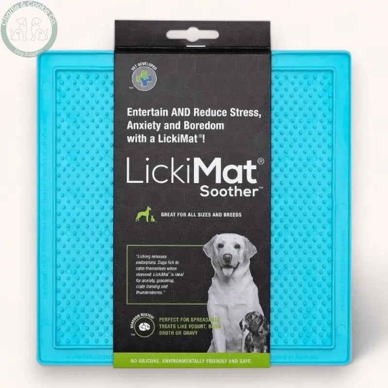 LickiMat Classic Soother Enrichment Lick Mat for Dogs - 10 Colours - Anxiety Relief &amp; Slow Feeder - Charlie &amp; Cookie Co.