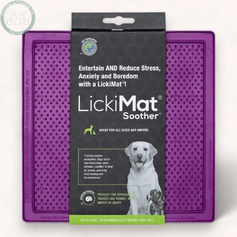 LickiMat Classic Soother Enrichment Lick Mat for Dogs - 10 Colours - Anxiety Relief &amp; Slow Feeder - Charlie &amp; Cookie Co.