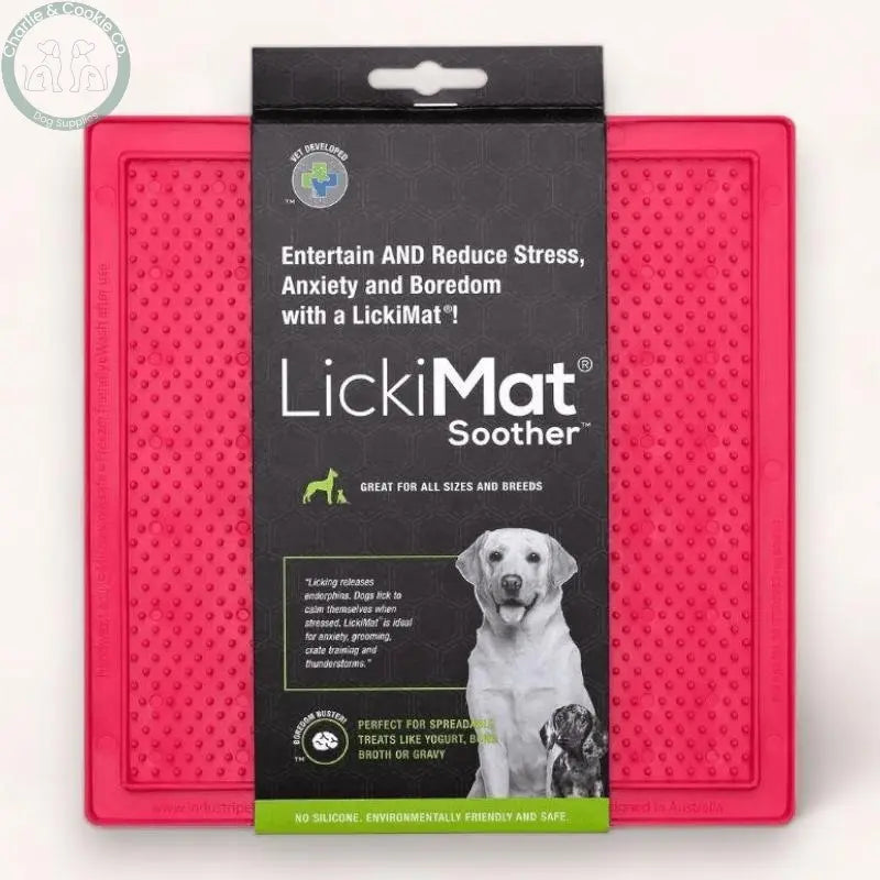 LickiMat Classic Soother Enrichment Lick Mat for Dogs - 10 Colours - Anxiety Relief &amp; Slow Feeder - Charlie &amp; Cookie Co.