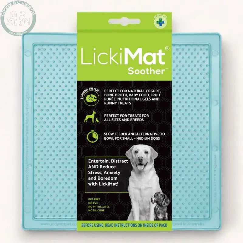 LickiMat Classic Soother Enrichment Lick Mat for Dogs - 10 Colours - Anxiety Relief &amp; Slow Feeder - Charlie &amp; Cookie Co.