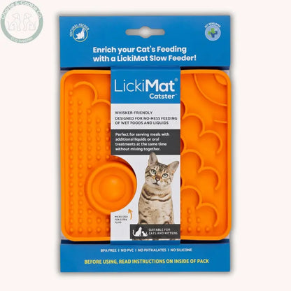 LickiMat Kitty &amp; Catster | Enrichment Slow Feeders for Cats – 2 Designs LickiMat