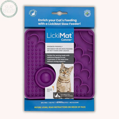 LickiMat Kitty &amp; Catster | Enrichment Slow Feeders for Cats – 2 Designs LickiMat